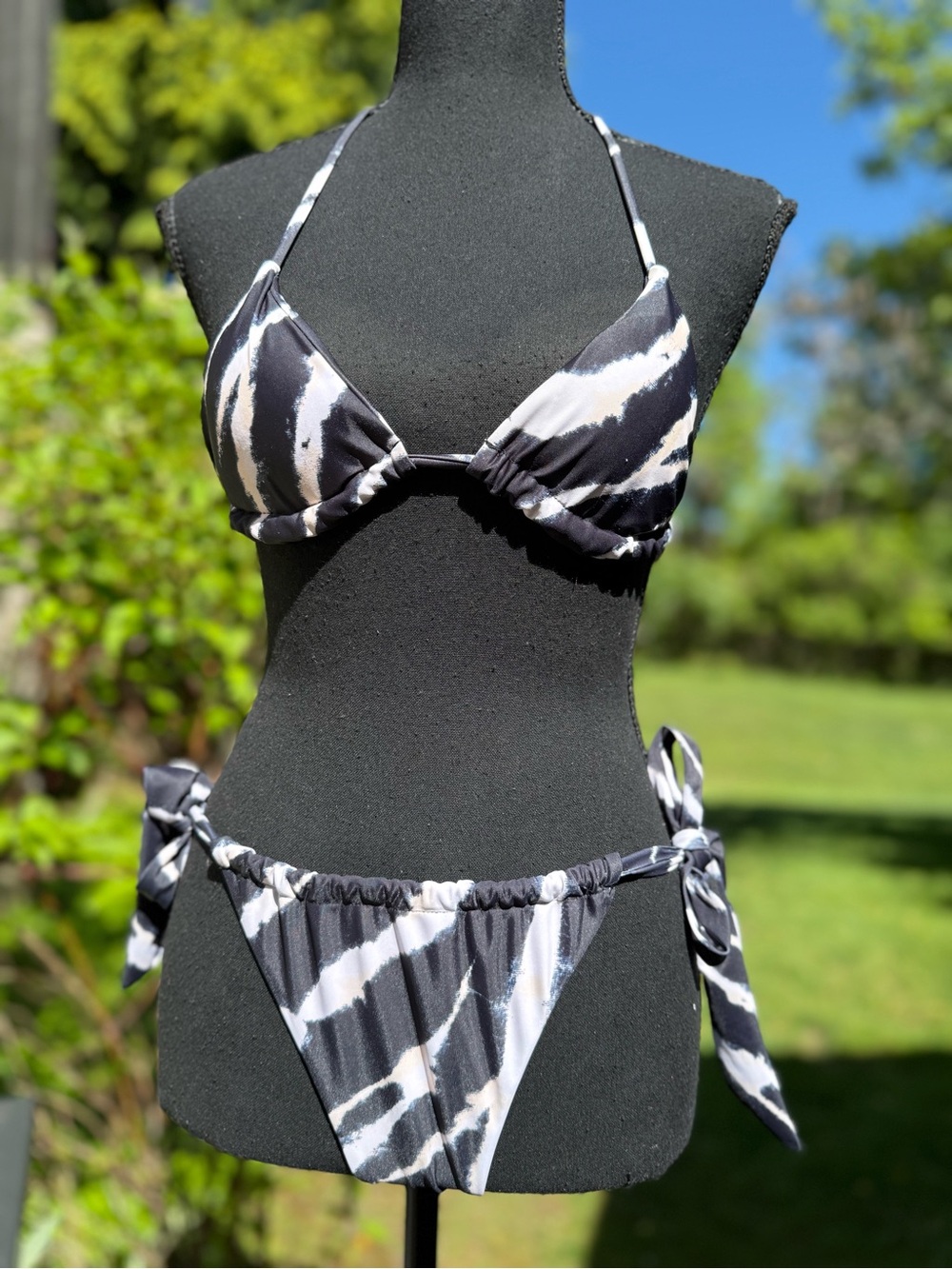 Black & White Tie-Detail Bikini Set size M 
MATT collection brand  + gift